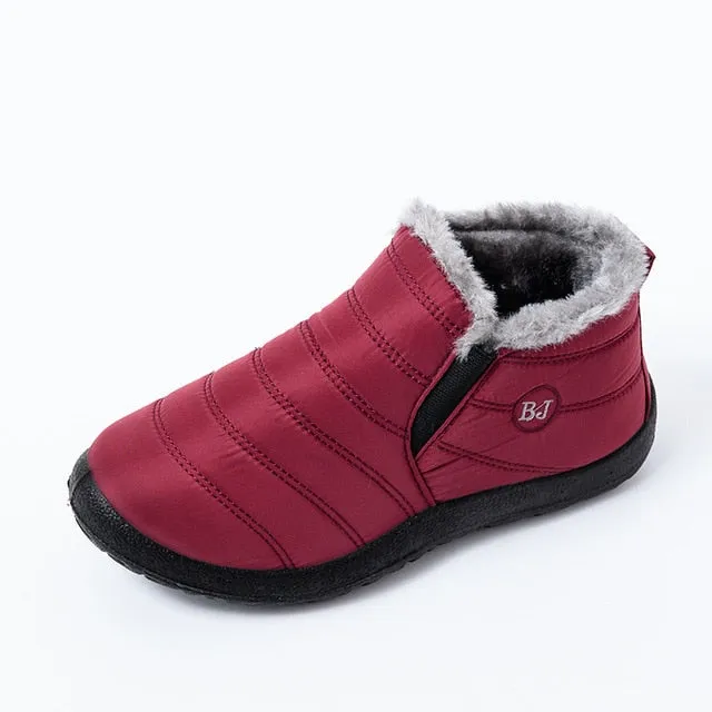 2020 winter boots women waterproof snow women shoes flat Casual Winter Shoes Ankle Boots for Women plus Size Couple shoes