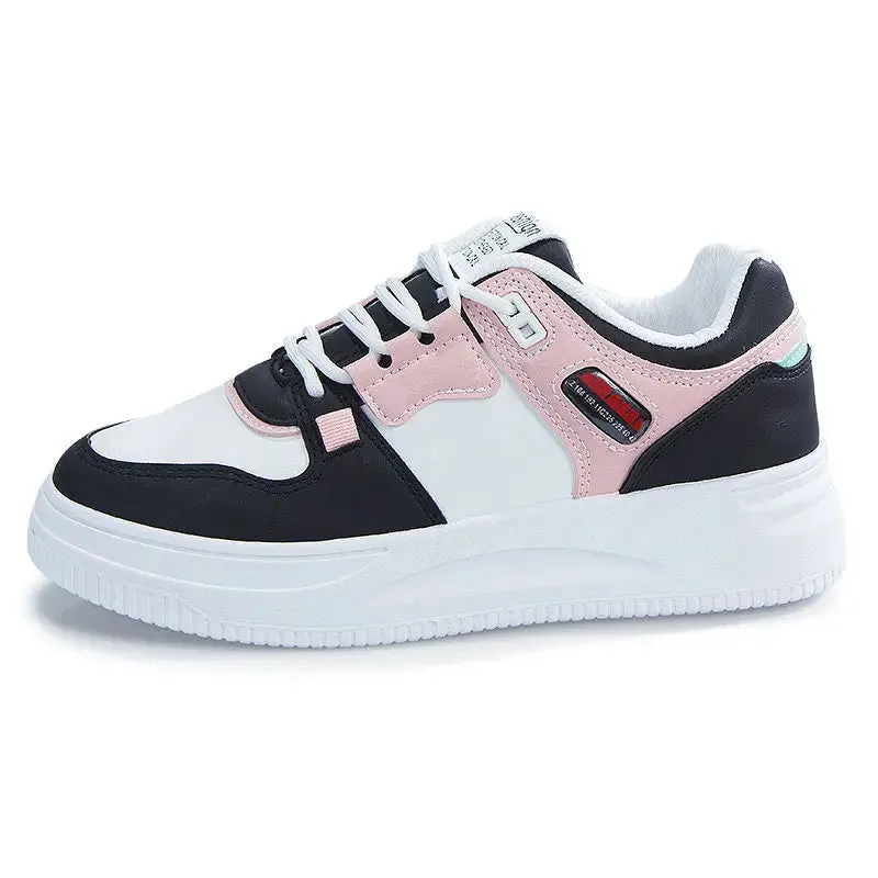 2023Women Sneakers PU Leather Women's Shoes White Platform Casual Sneaker Spring Summer Female Board Shoes Flats Ladies Trainers