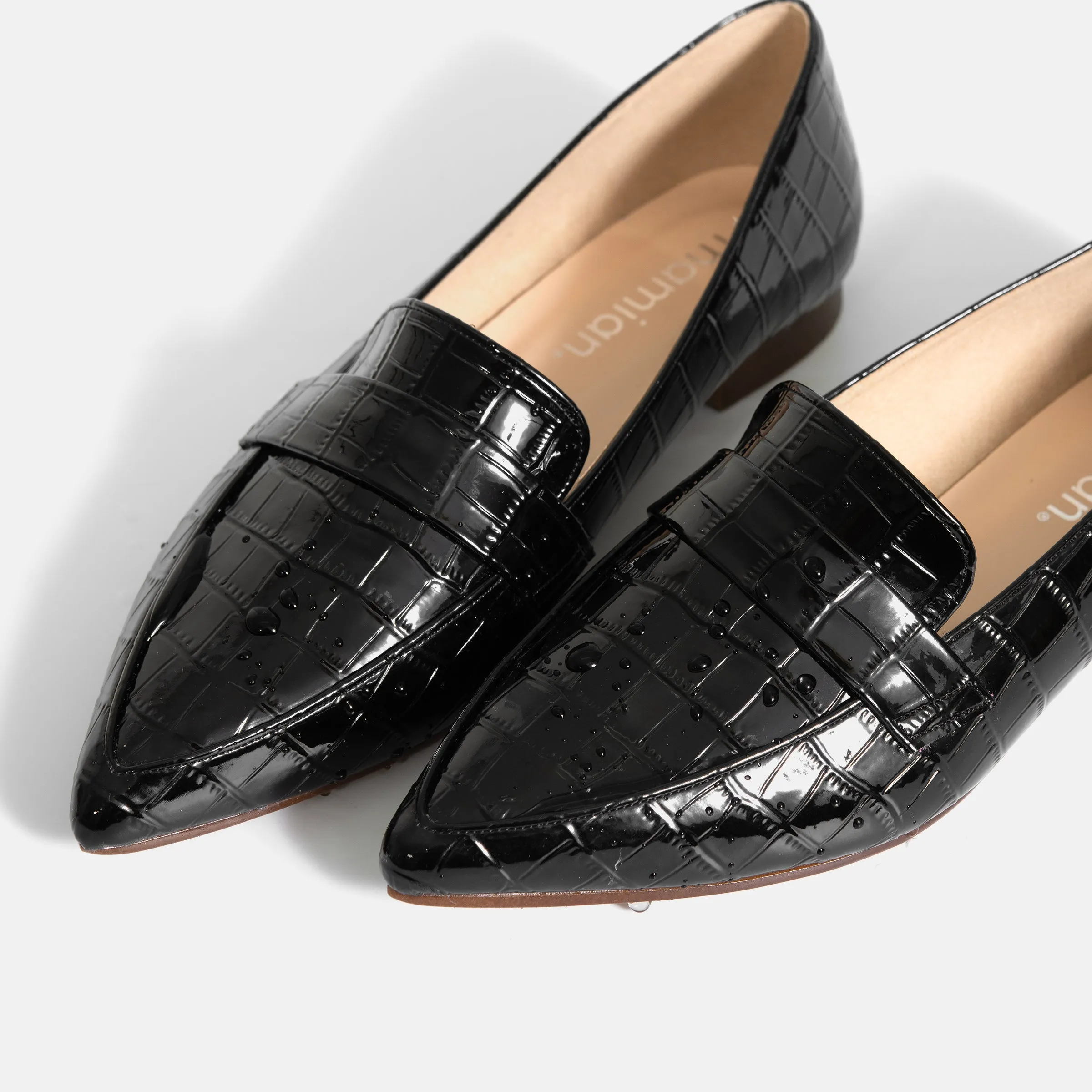 2024: For both sunny and rainy days/Loafers Flat shoes (m17039) Black CR