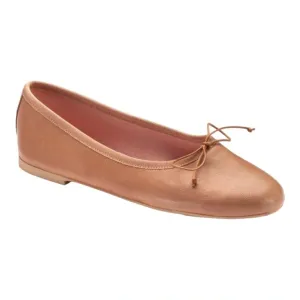 49909 - Soft Pink Leather Teens Bow Shoe