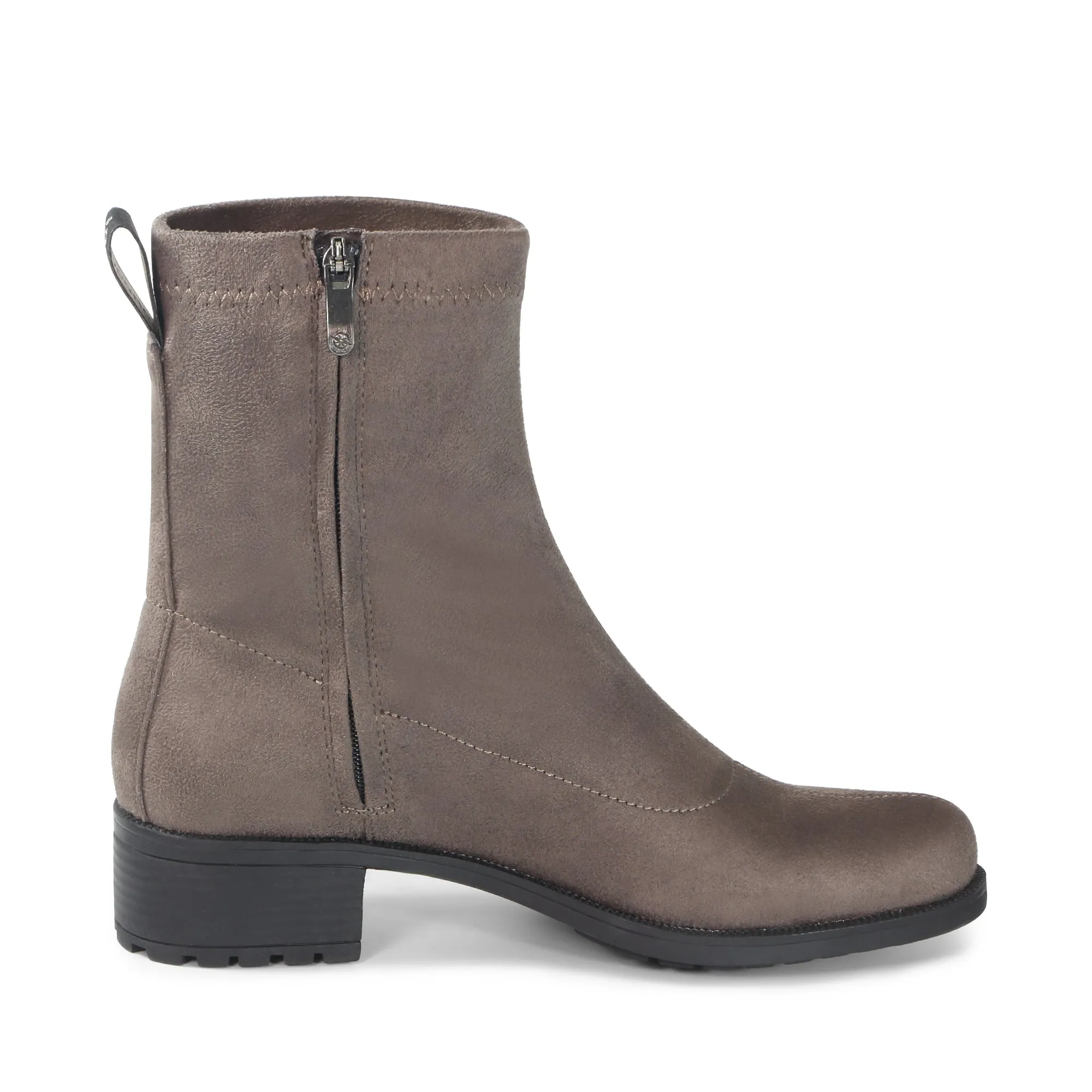 Alba Suede Ankle Boots (Taupe)