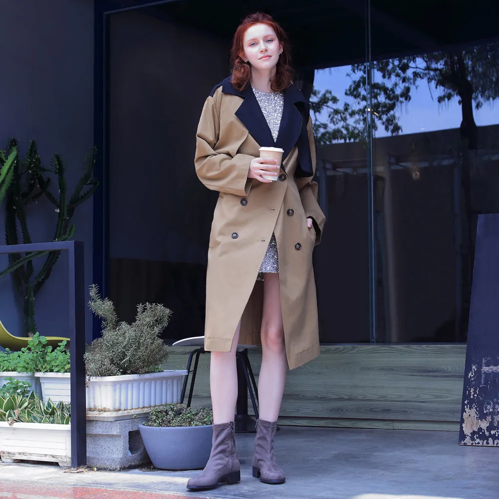 Alba Suede Ankle Boots (Taupe)