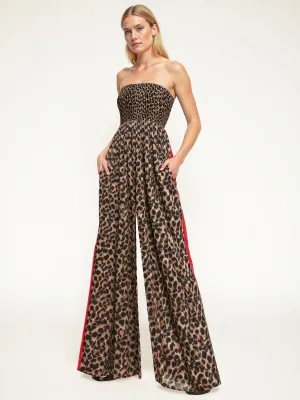 Animal Print Wide Leg Jumpsuit