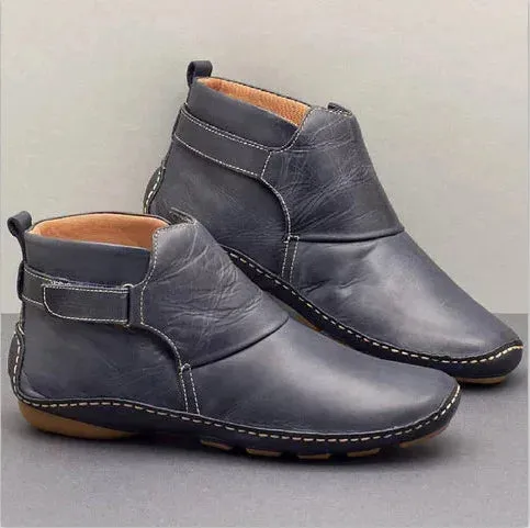 Ankle Boots Ladies Fashion Women Boots Flats Waterproof  Comfortable Shoes Winter No Slip Booties Female Casual Shoes Woman