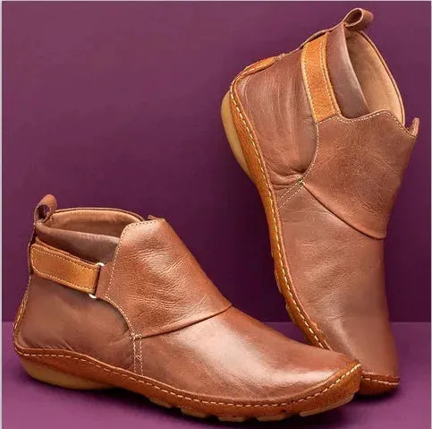Ankle Boots Ladies Fashion Women Boots Flats Waterproof  Comfortable Shoes Winter No Slip Booties Female Casual Shoes Woman