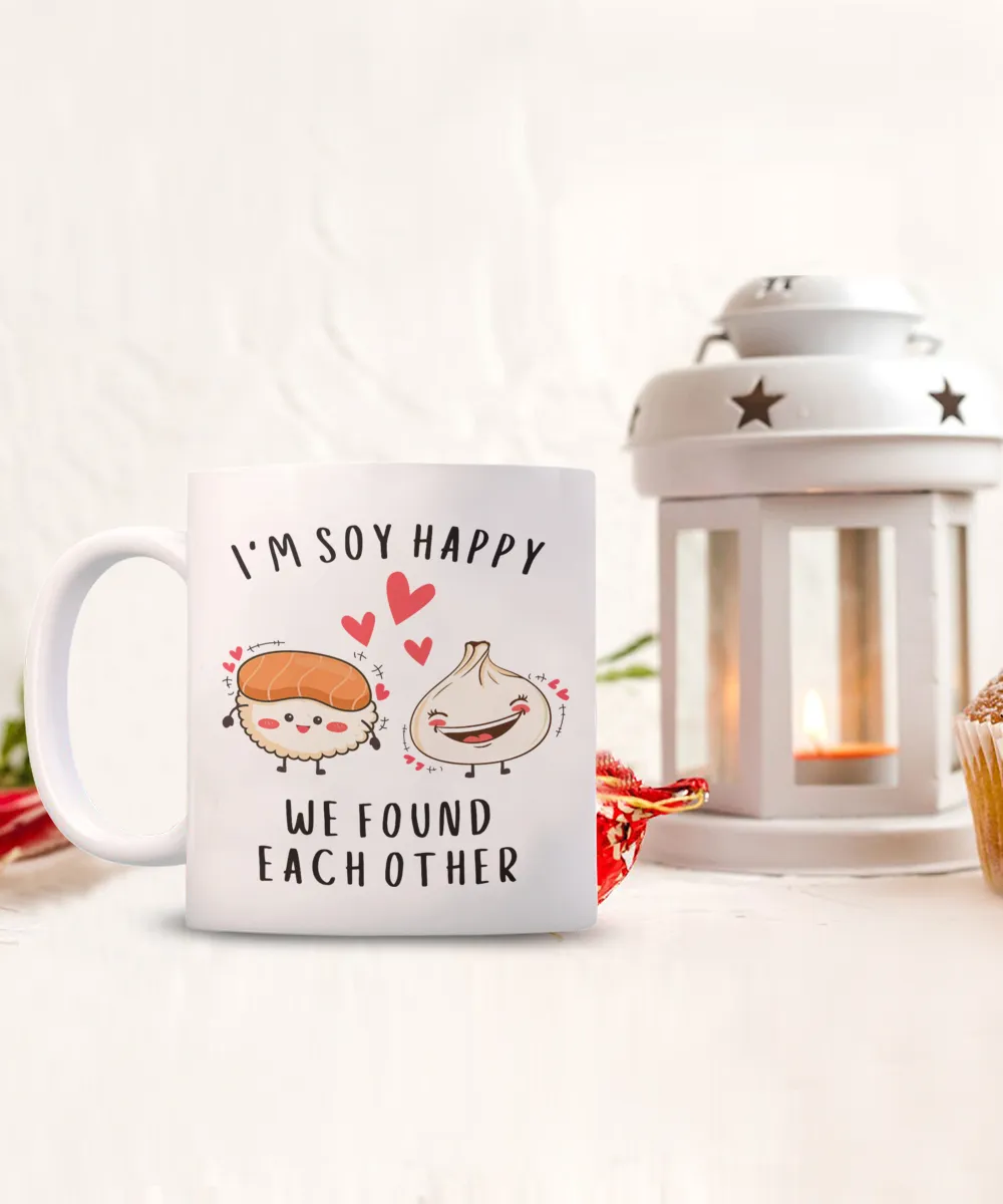 Anniversary Gift, Dating Anniversary, Newlywed Mug, 5th Anniversary, 10th Anniversary, 25th Anniversary, Girlfriend Gift, Sushi Gift, Sushi Gifts, Kawaii Mug