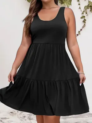 Aria – Plus-Size Sleeveless Casual Dress