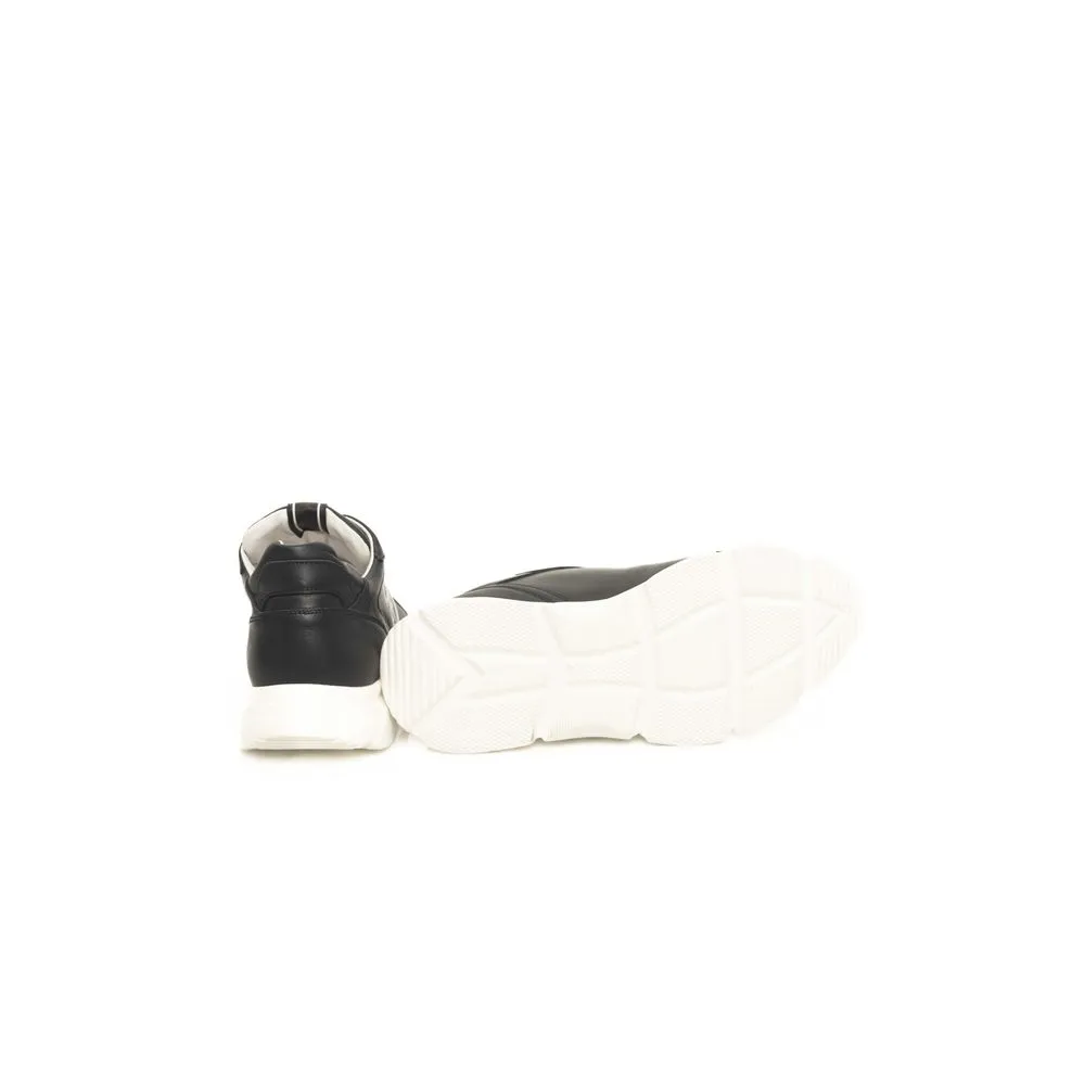 Blue Cowhide Men Sneaker