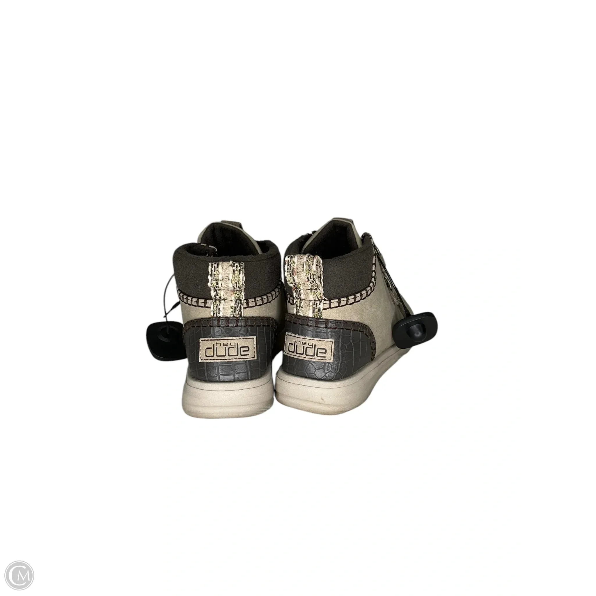 Boots Ankle Flats By Hey Dude In Beige, Size: 8