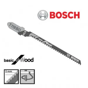 Bosch T119BO 3-1/4" Wood Jigsaw Blade (5) Pack