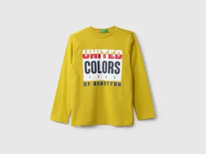 Boys Long Sleeve Yellow T Shirt