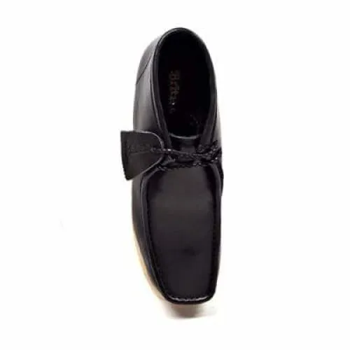 British Walkers Men's Black Leather High Top
