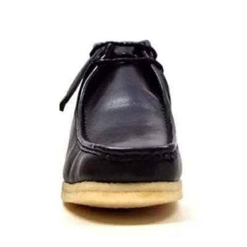 British Walkers Men's Black Leather High Top