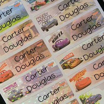 Car 2 Character Large Name Labels