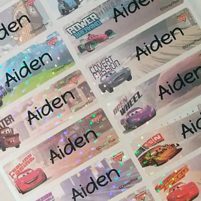 Car 2 Character Large Name Labels