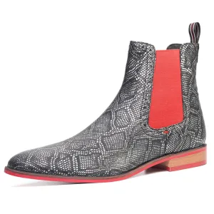 Carlos Santana Mantra Chelsea Boots for Men |Comfort Footbed| Red Elastic Panels