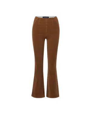 CARSON CORDUROY OFF-DUTY KICK-FLARE PANT