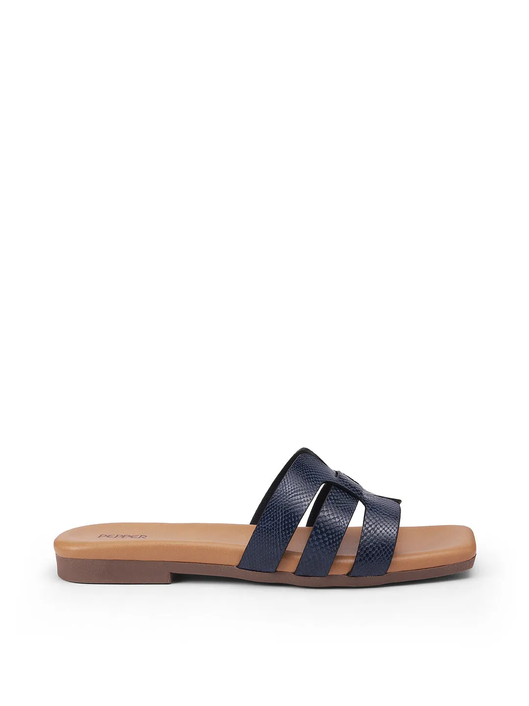 Casual Square Open Toe Slip-On Flats
