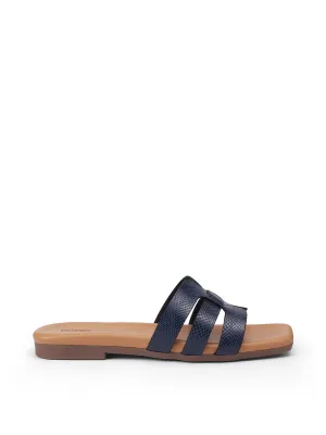 Casual Square Open Toe Slip-On Flats