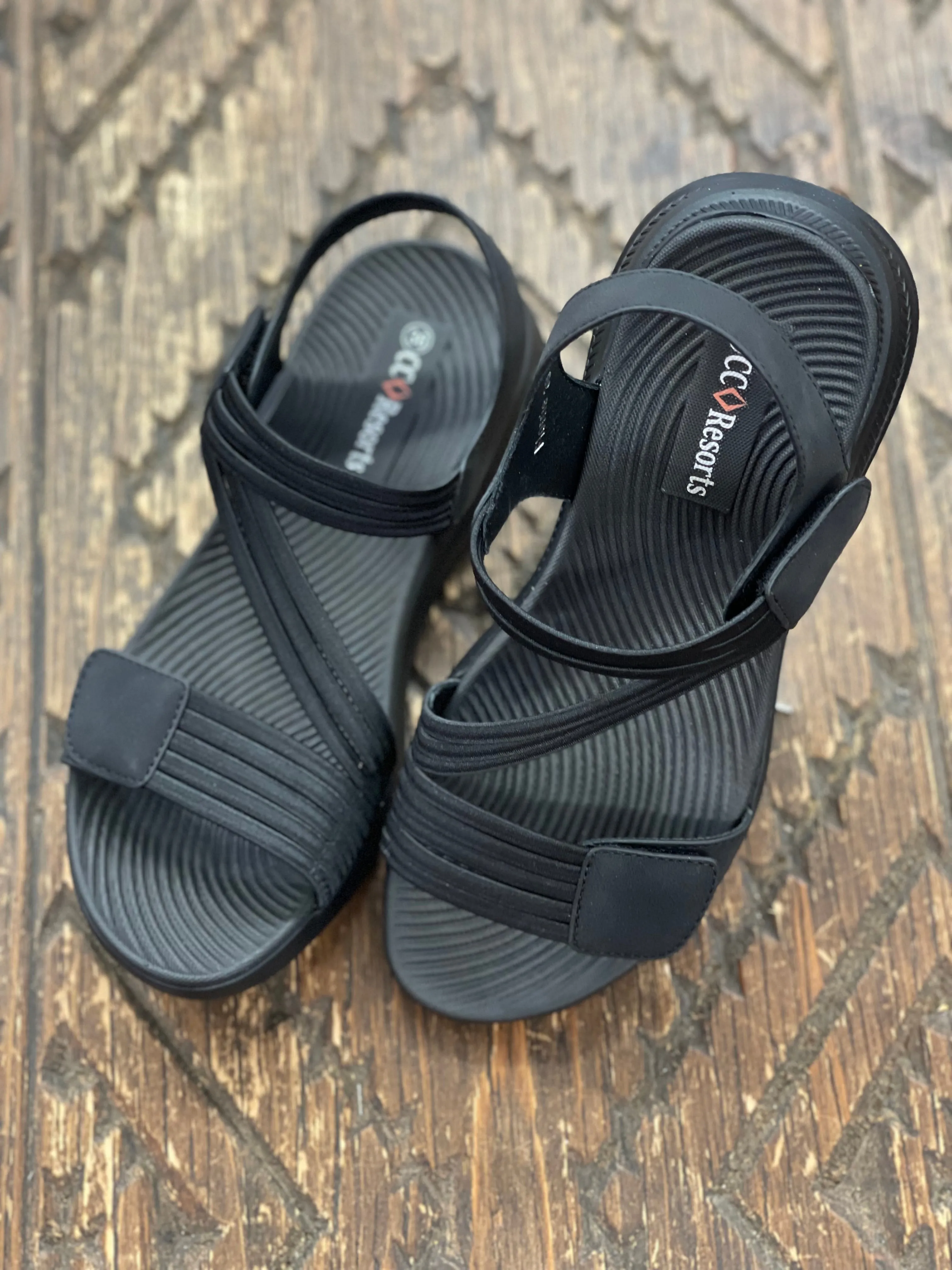 CC Resorts Florrie Black Sandal