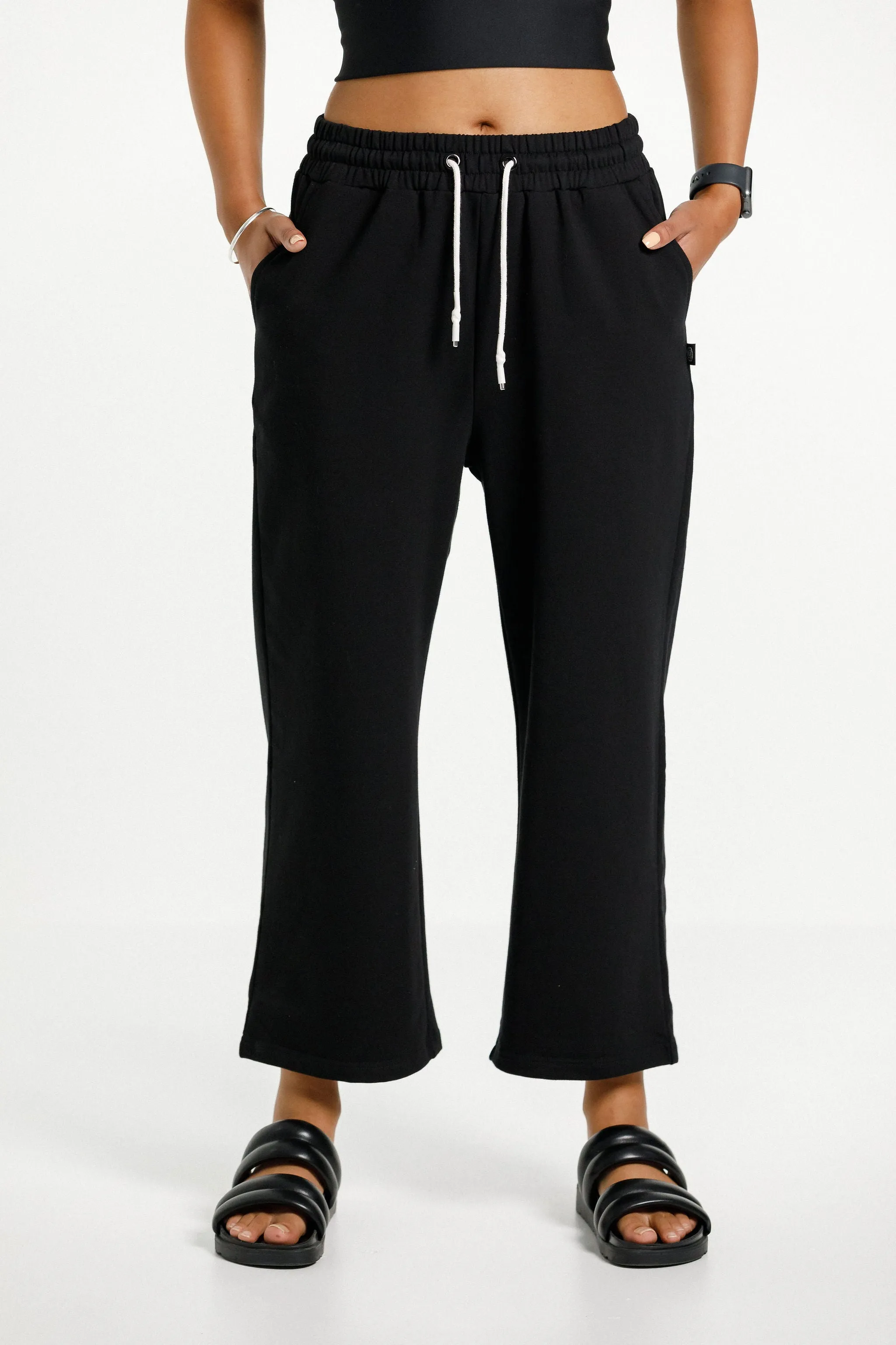 Cropped Baller Pants | Black