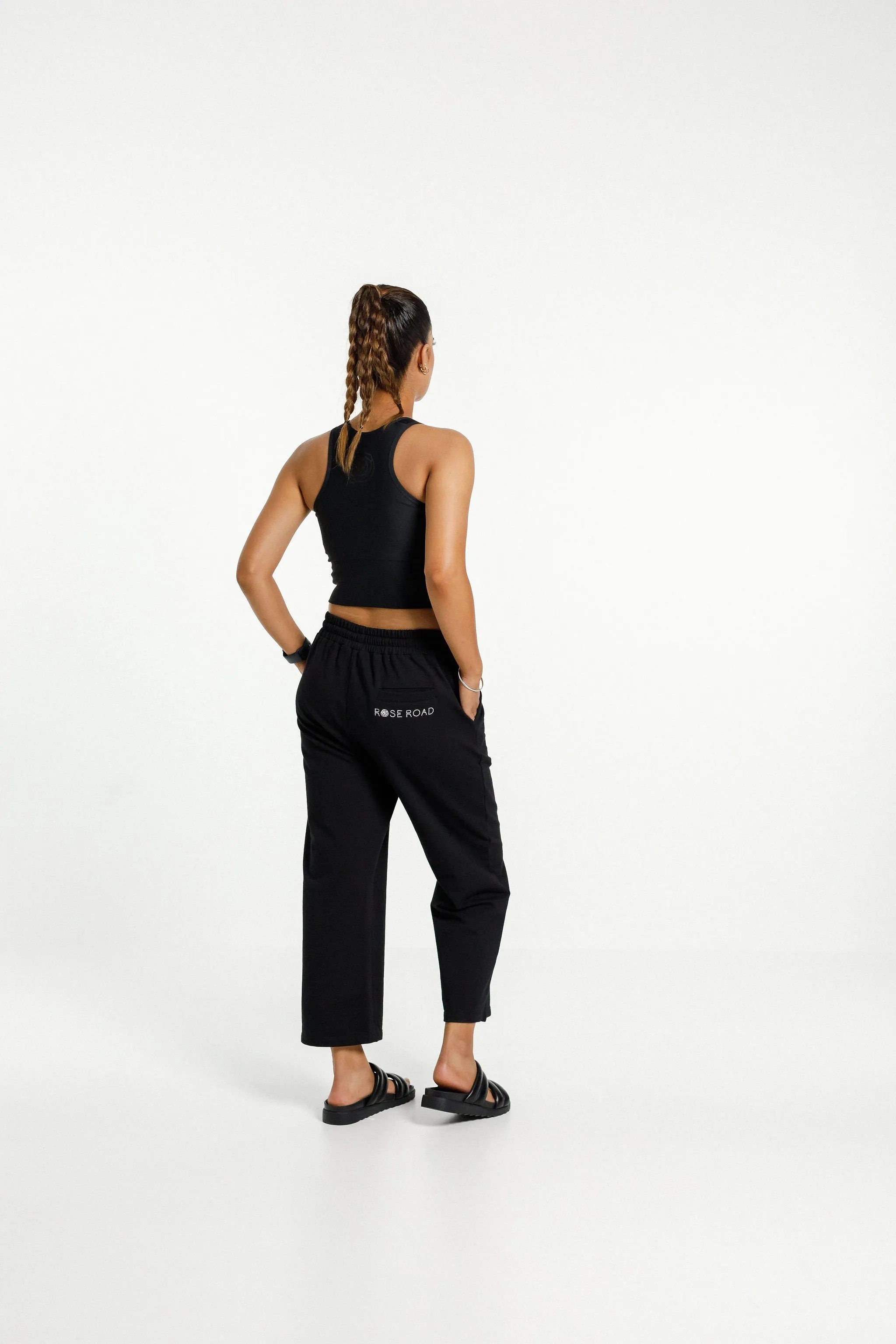 Cropped Baller Pants | Black