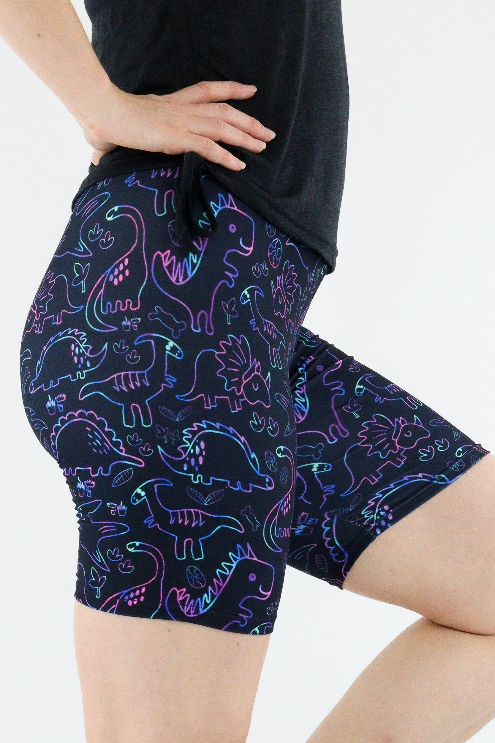 Dinosaur Party - Casual Mid Shorts