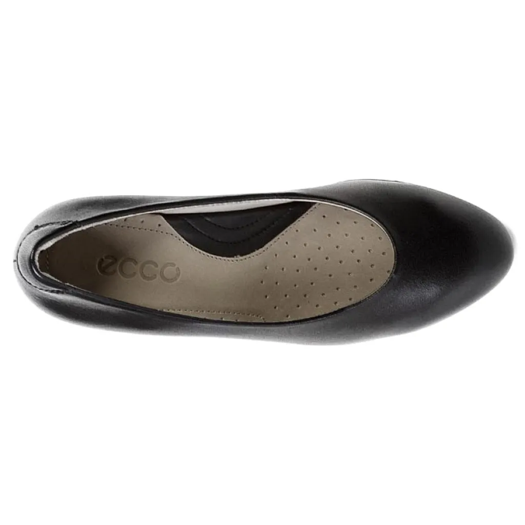 Ecco Sculptured Full Grain Leather Women's Slip-On Shoes