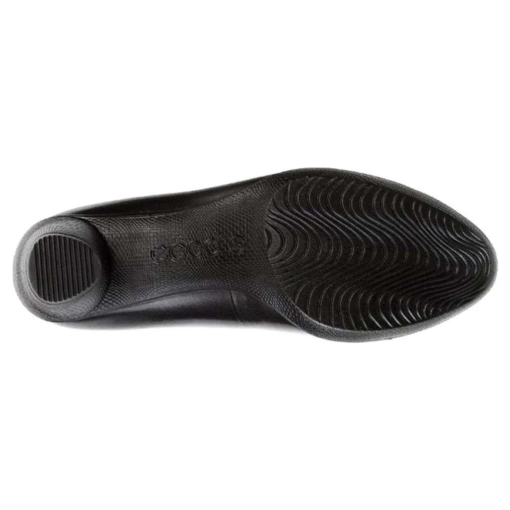 Ecco Sculptured Full Grain Leather Women's Slip-On Shoes