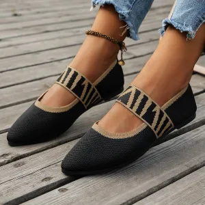 Effortlessly Chic Striped Flats – Comfortable, Stylish, and Perfect for Everyday