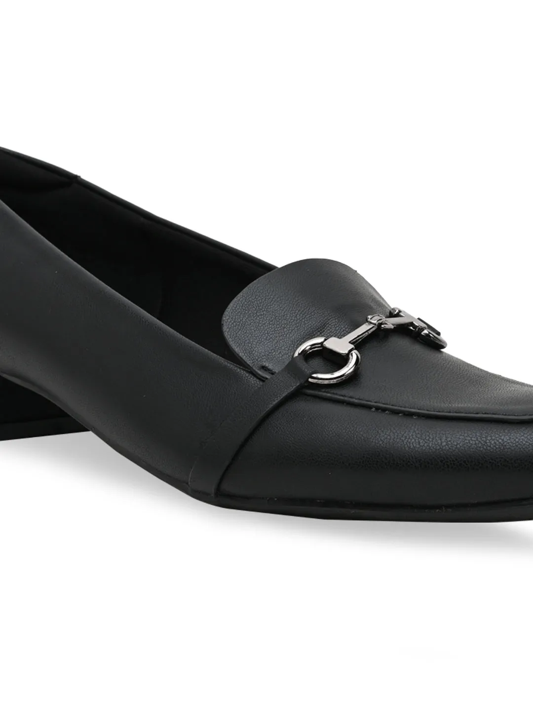 Empower By Rocia Black Women Buckled Work Wear Pumps