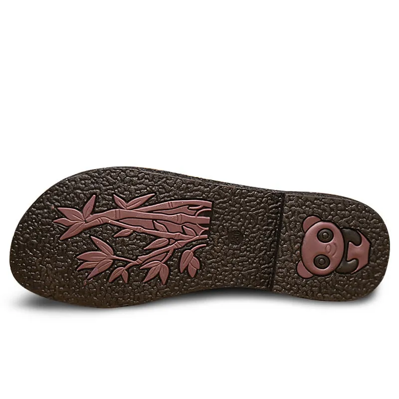 Fashion Genuine Leather Flat Women Loafers Shoes