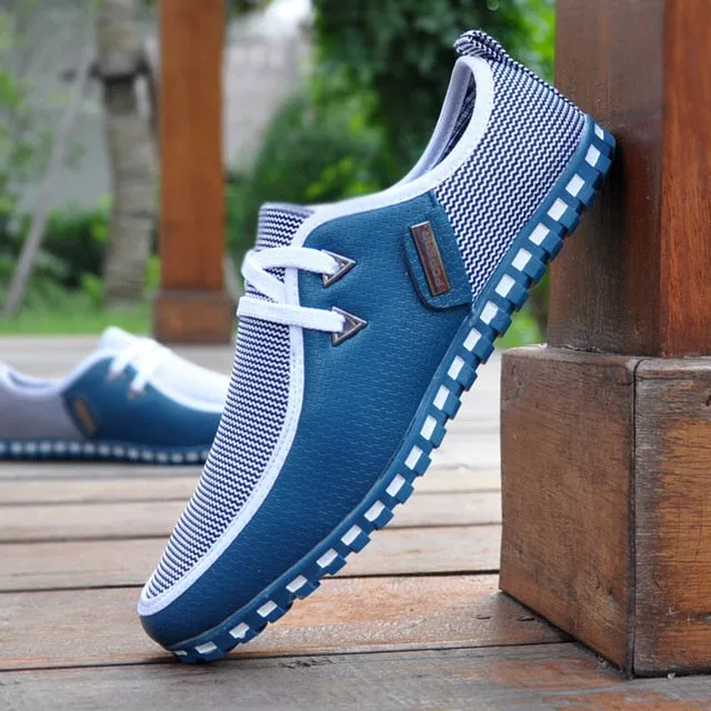 Fashion Summer Sneakers Men Leather Loafers Slip On Casual Shoes Male Flats White Driving Shoes SIZE 47 Trainers Zapatos Hombre