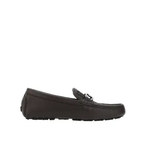 FENDI Leather Monogram Loafers for Men