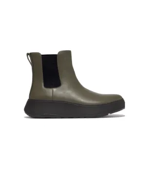 Fitflop F-Mode Flatform Chelsea Boots Deep Olive