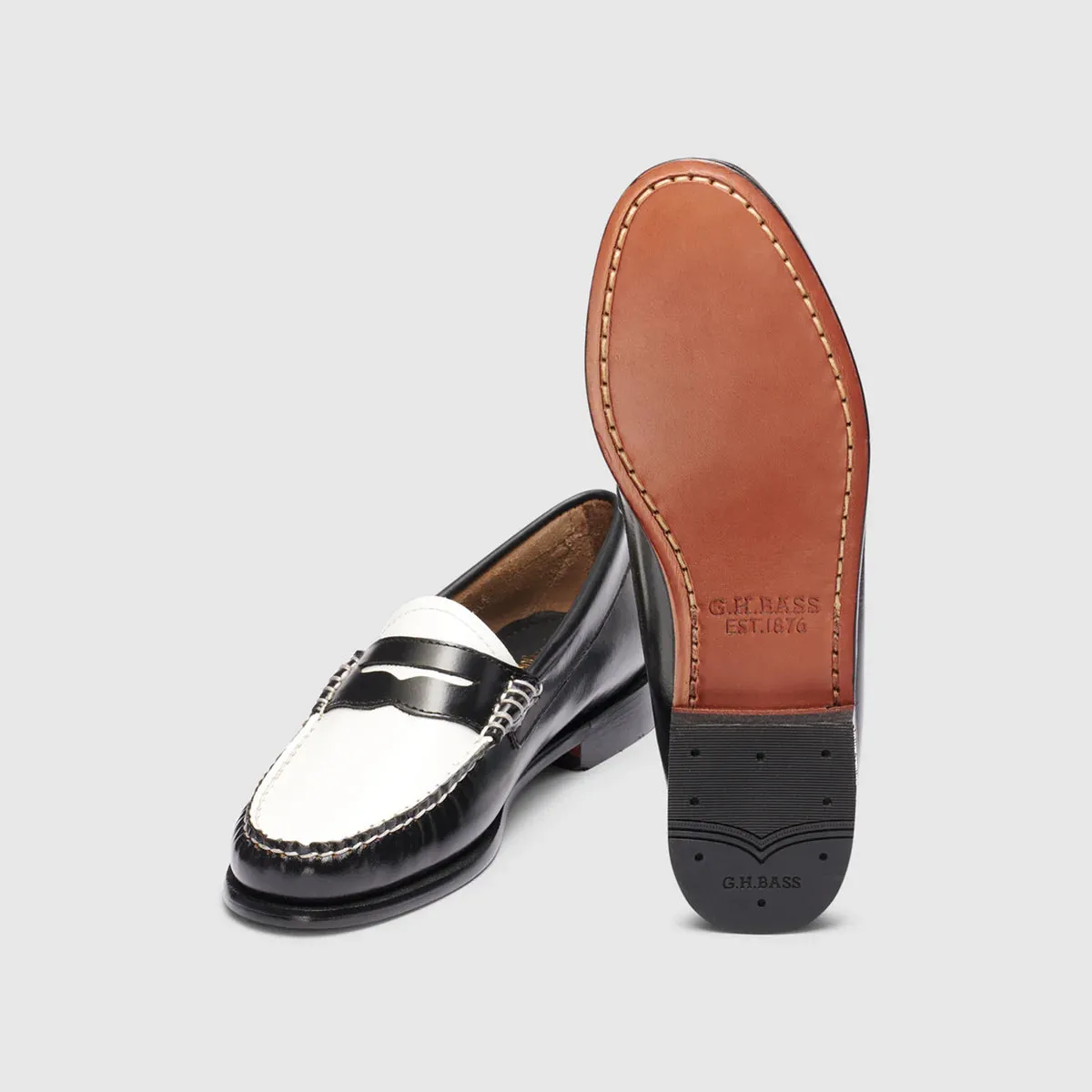 G.H. Bass Whitney Weejuns Loafer - Black/White