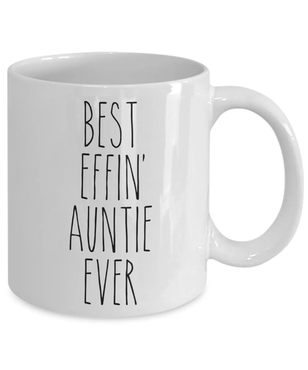 Gift For Auntie Best Effin' Auntie Ever Mug Coffee Cup Funny Coworker Gifts