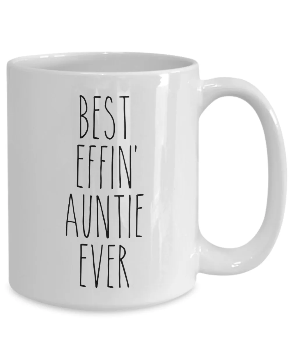 Gift For Auntie Best Effin' Auntie Ever Mug Coffee Cup Funny Coworker Gifts