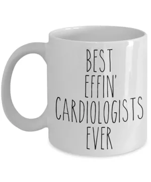 Gift For Cardiologists Best Effin' Cardiologists Ever Mug Coffee Cup Funny Coworker Gifts