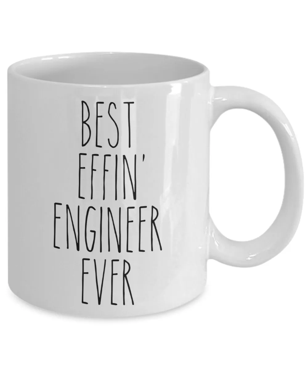 Gift For Engineer Best Effin' Engineer Ever Mug Coffee Cup Funny Coworker Gifts