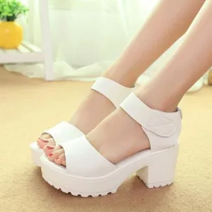 Hook & Loop Platform Lightweight High Heels