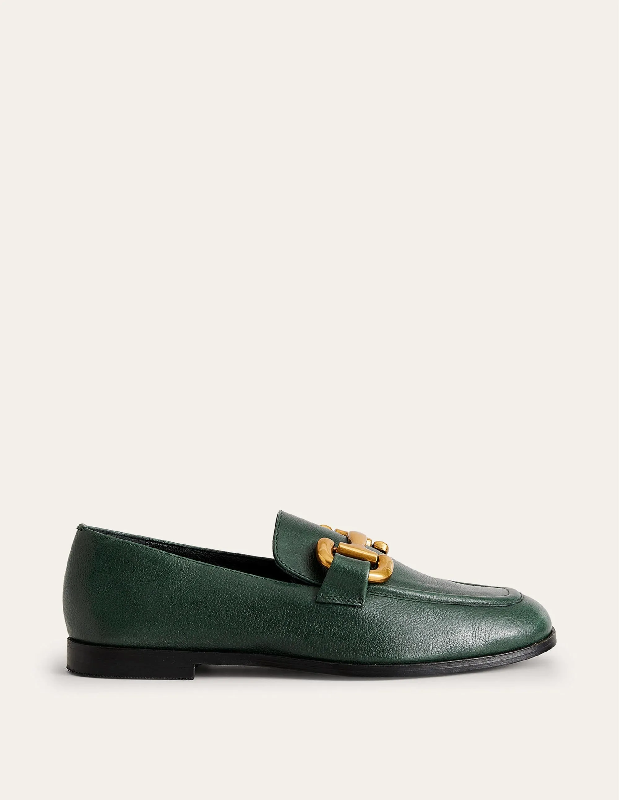 Iris Loafer mit Trensendetail-Chatsworth-Grün Leder