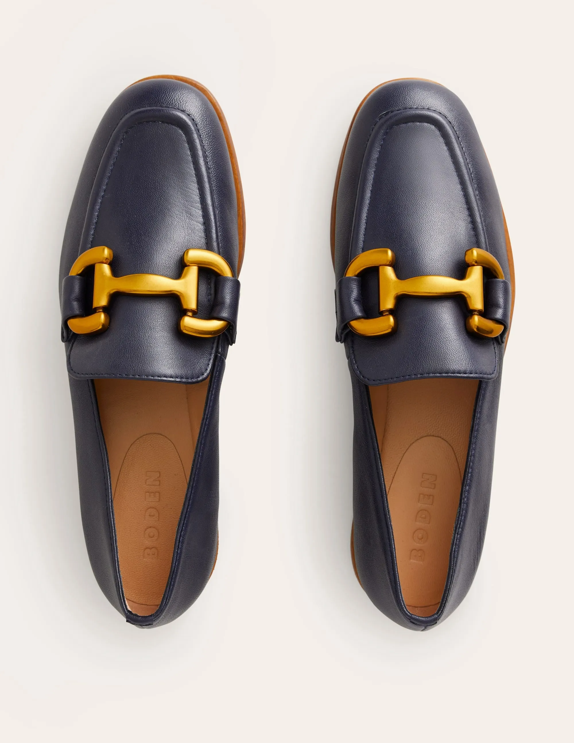 Iris Loafer mit Trensendetail-Marineblau
