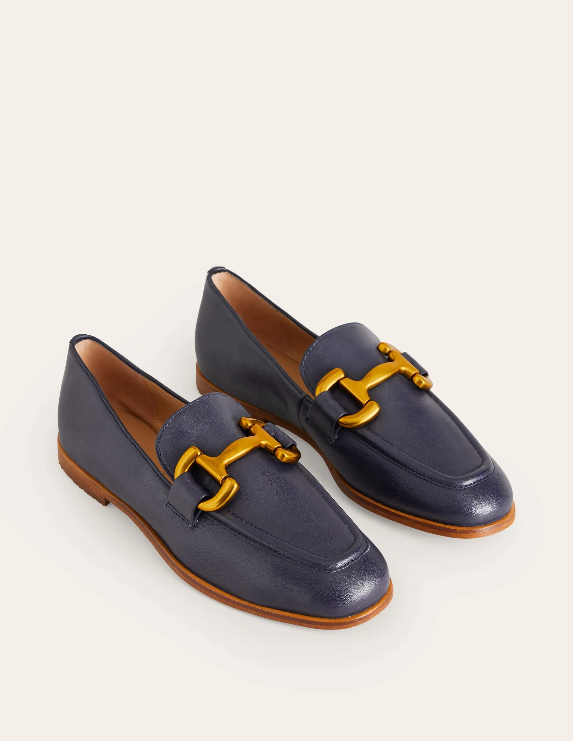 Iris Loafer mit Trensendetail-Marineblau