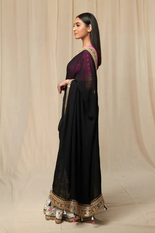 Ivory Oasis Saree