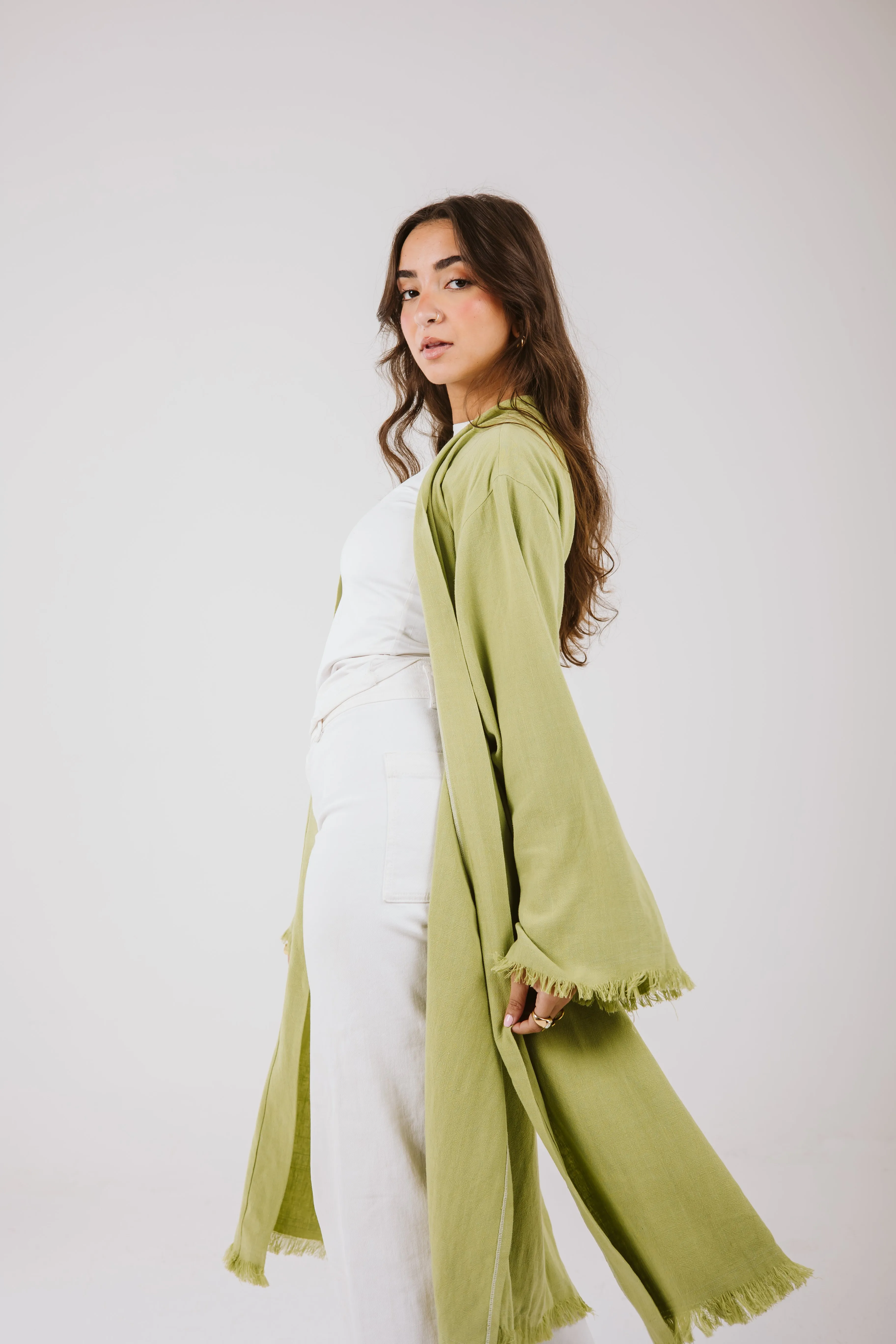 Jana cardigan in Lime