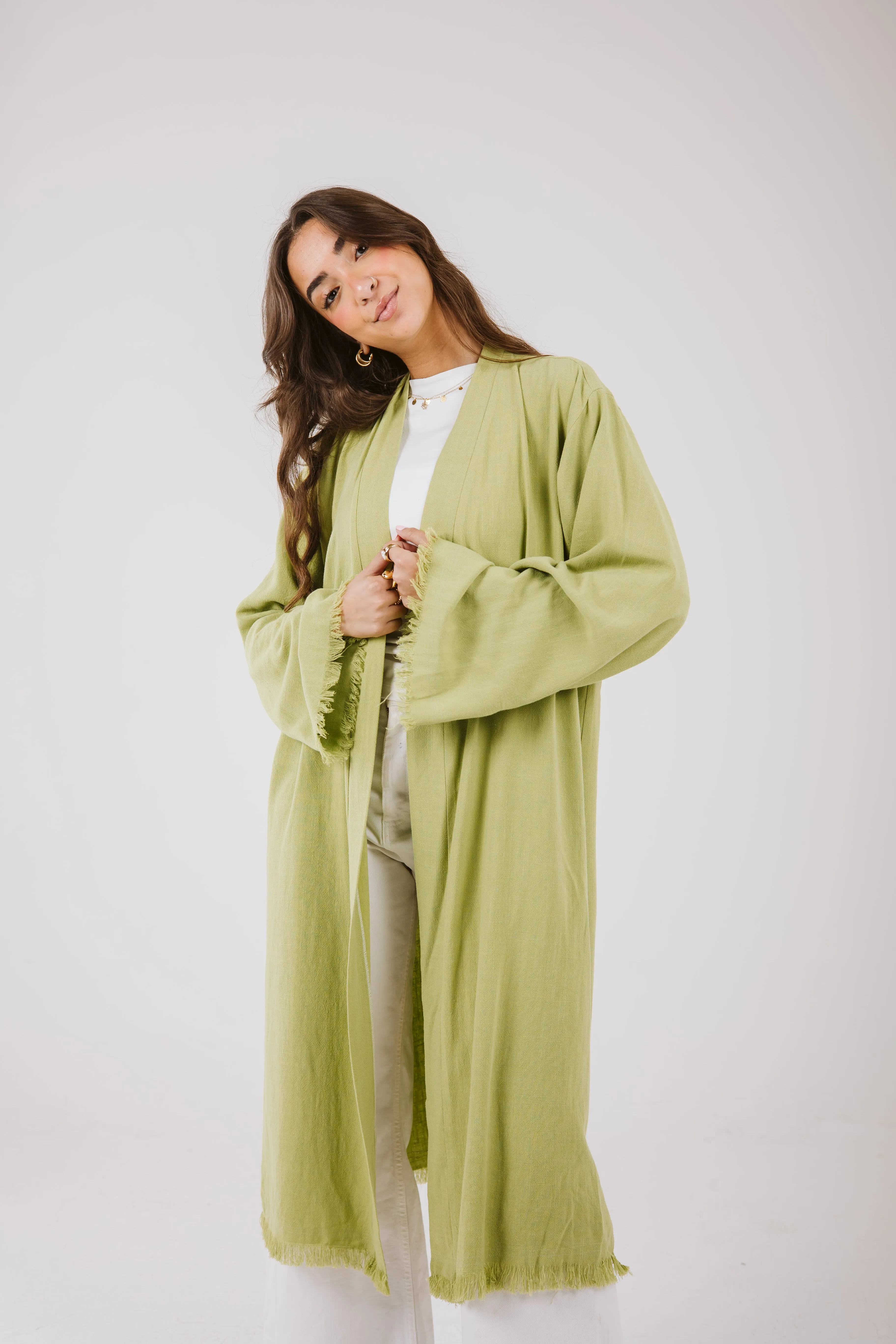 Jana cardigan in Lime