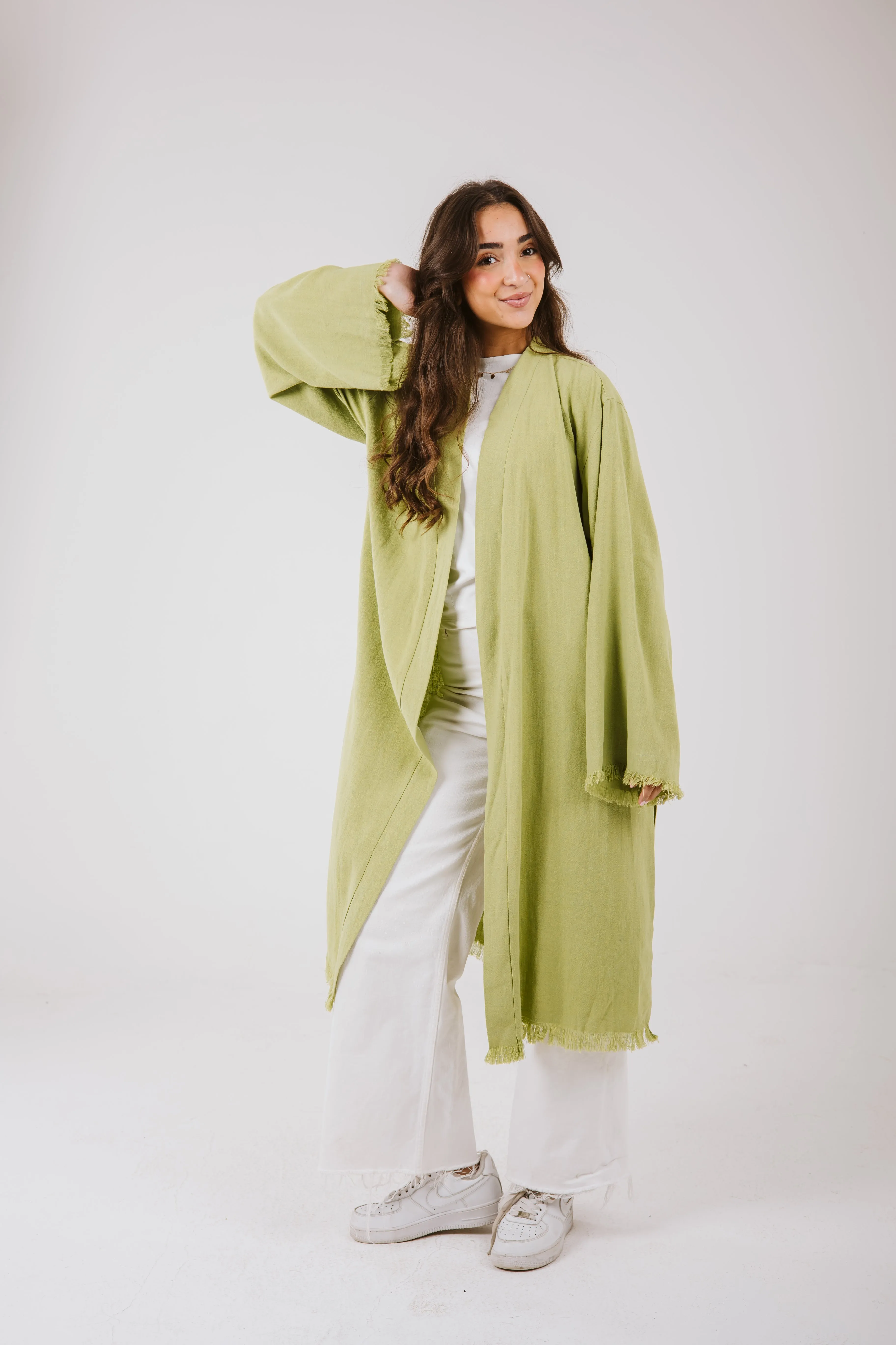 Jana cardigan in Lime