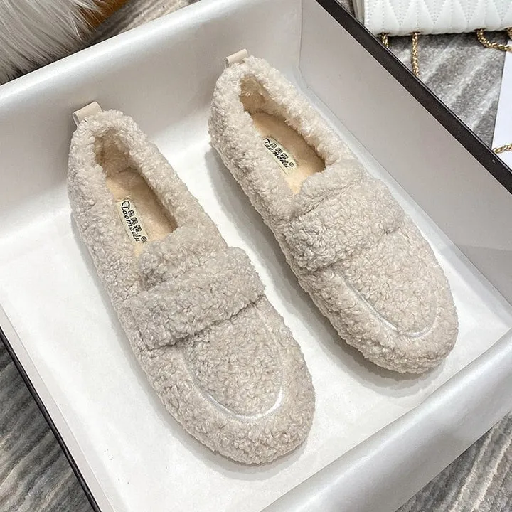 Janelle | Warme Teddy Loafers