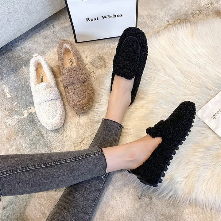 Janelle | Warme Teddy Loafers